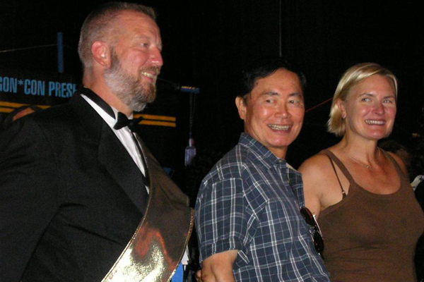 With GEORGE TAKEI and DENISE CROSBY 2006
