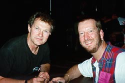 Eric with Andrew J. Robinson (Garak), May 1995