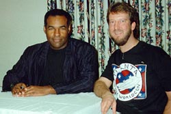 Eric with Michael Dorn (Worf), 1992