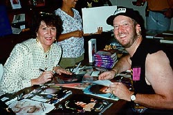 Eric with Majel Barrett Roddenberry (Nurse Chapel, Lwaxana Troi), May 1995