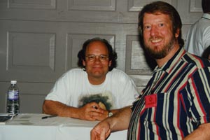 Eric with Ethan Phillips (Neelix), 1998