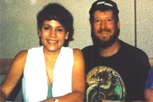 Eric with Roxanne Dawson (Lt. B'Elanna Torres), May 1996