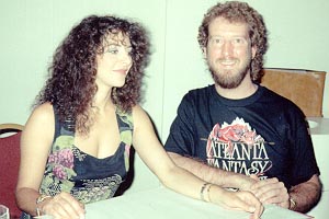 Eric with Marina Sirtis (Counselor Deanna Troi), 1992