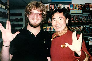 Eric with George Takei (Sulu), 1984